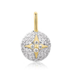 Load image into Gallery viewer, Gold Pavé Star Sphere Charm
