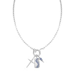 Load image into Gallery viewer, Silver Ombré Blue Charm
