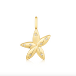 Load image into Gallery viewer, Gold Sparkle Flower Charm
