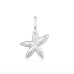 Load image into Gallery viewer, Silver Sparkle Flower Charm
