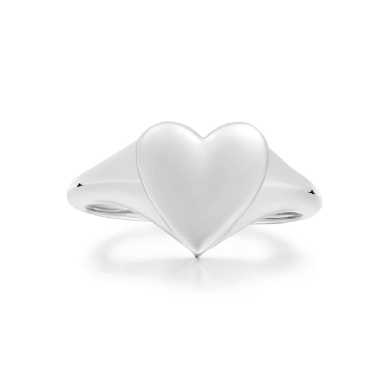 Silver Love Signet Ring