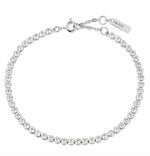 Load image into Gallery viewer, Silver Row Bezel Set Bracelet
