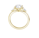 Load image into Gallery viewer, Three-Stone Engagement Ring with Pear Side Diamonds
