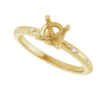 Load image into Gallery viewer, Round Engagement Ring with Set Diamonds
