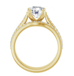 Load image into Gallery viewer, Round Engagement Ring with Set Diamonds
