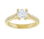 Load image into Gallery viewer, Round Engagement Ring with Set Diamonds
