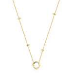 Load image into Gallery viewer, Gold Star Chain Charm Connector Necklace
