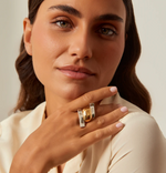 Load image into Gallery viewer, Two Tone Stony Ring
