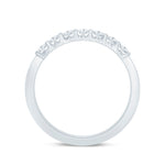 Load image into Gallery viewer, 14K Shared Prong Wedding Band with Diamonds
