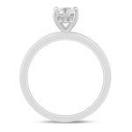 Load image into Gallery viewer, 14K Cushion Cut Hidden Halo Wedding Ring with Diamonds
