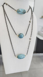 Load and play video in Gallery viewer, Perozeh Turquoise Necklace - Single
