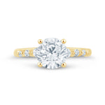 Load image into Gallery viewer, 14K Round Cut Wedding Ring
