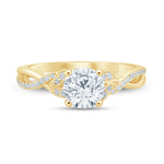 Load image into Gallery viewer, 14K Round Cut Wedding Ring
