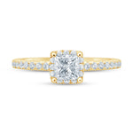 Load image into Gallery viewer, 14K Princess Cut Wedding Ring
