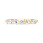 Load image into Gallery viewer, 14K Shared Prong Wedding Band with Diamonds
