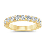 Load image into Gallery viewer, 14K Wedding Band with Diamonds
