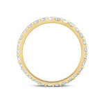 Load image into Gallery viewer, 14K Wedding Eternity Band with Diamonds
