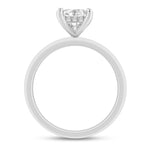 Load image into Gallery viewer, 14K Round Cut Hidden Halo Wedding Ring with Diamonds
