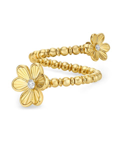 Flex Wrap Double Flower Ring