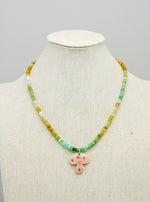 Load image into Gallery viewer, Happy Mushroom Necklace - Pink Quartz
