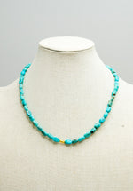 Load image into Gallery viewer, King Man Turquoise &amp; 18K Gold Bead Necklace
