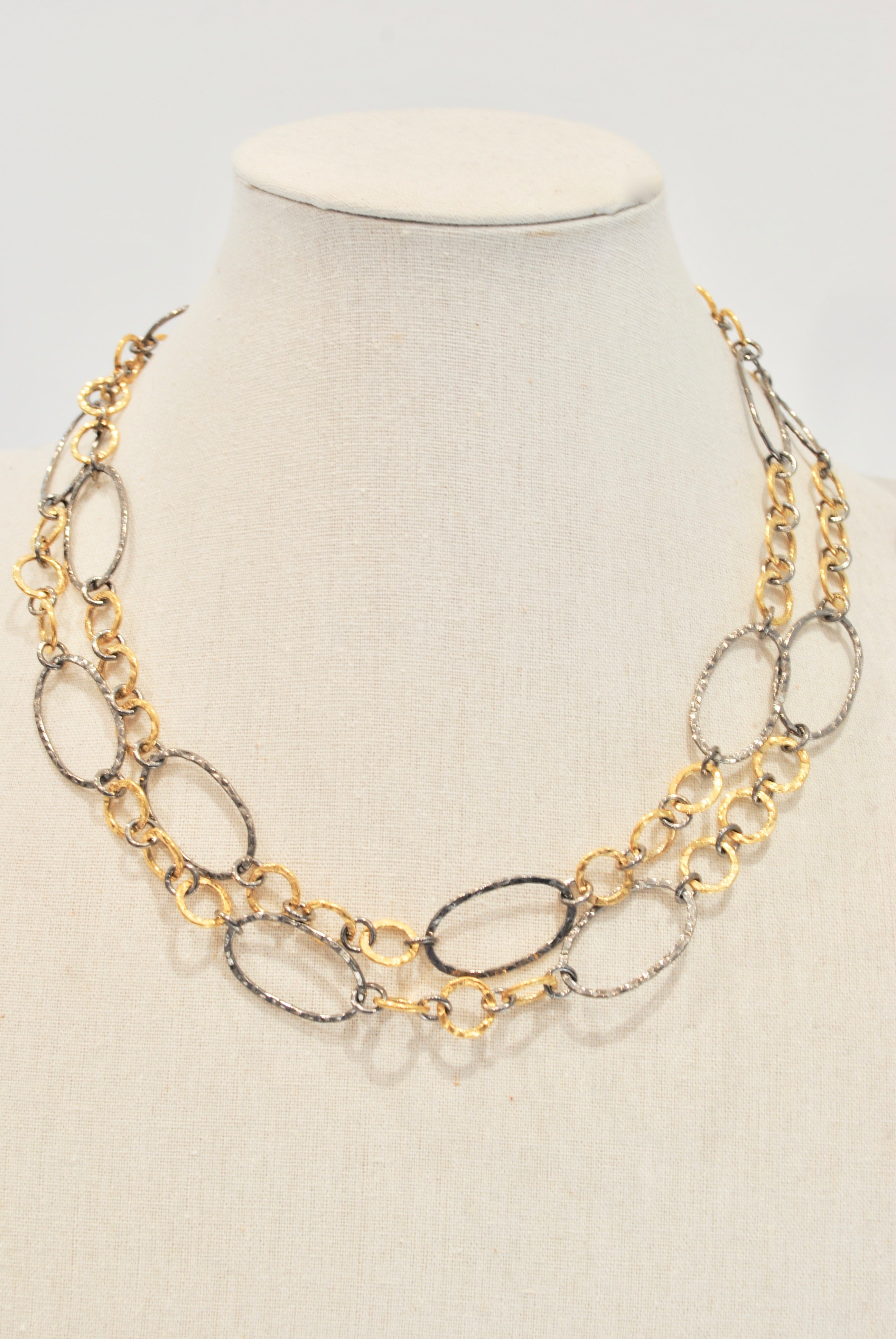 Two-Tone Chain Necklace