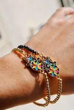 Load image into Gallery viewer, Hamsa Enamel Bracelets - 2 Colors
