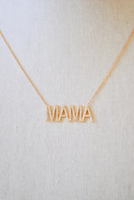 Load image into Gallery viewer, 14K and Diamond MAMA Necklace
