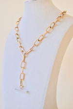 Load image into Gallery viewer, 14K Chunky Link Necklace w/ Bar

