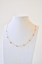 Load image into Gallery viewer, Long 14K YG Multi Colorful Sapphire Necklace
