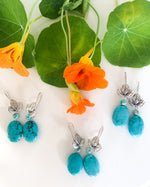 Load image into Gallery viewer, Blue Turquoise Earrings
