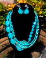 Load image into Gallery viewer, Blue Turquoise Necklace
