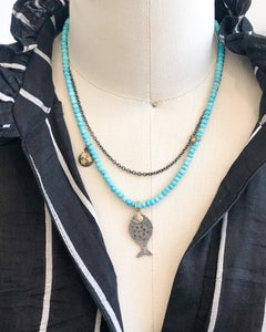 Two-Tier Fish Necklace