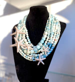 Load image into Gallery viewer, Ariel Aquamarine Necklace - 9 Strand
