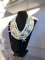 Load image into Gallery viewer, Ariel Aquamarine Necklace - 9 Strand
