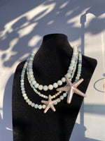 Load image into Gallery viewer, Ariel Aquamarine Necklace - 3 Strand
