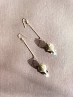 Load image into Gallery viewer, Fish Earrings w/ Aquamarine

