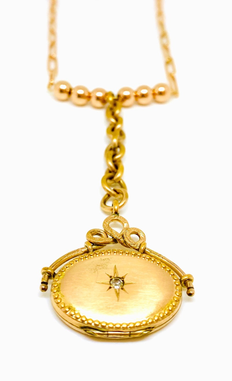 Antique Watch Fob Necklace