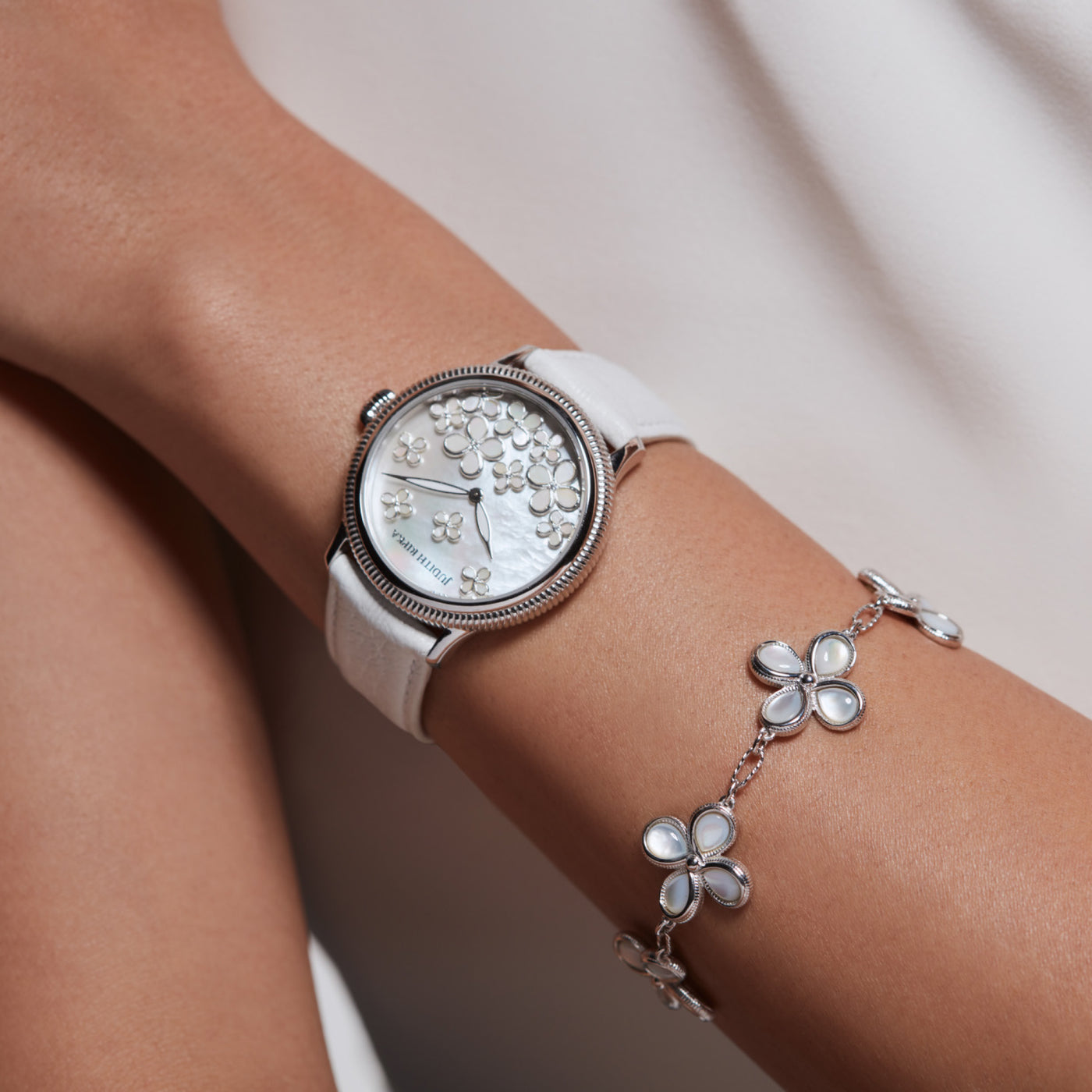 Watch with Mother of Pearl and Diamonds