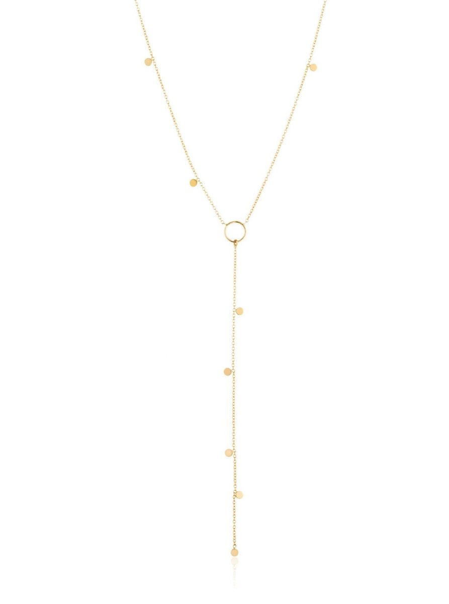 Moira Disc Lariat Necklace – Royan Jewelry