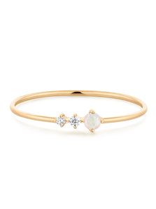Vera Diamond and Opal Ring