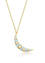 Load image into Gallery viewer, Baby Blue Luna Necklace
