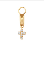 Load image into Gallery viewer, Christa Diamond Cross Dangle Charm
