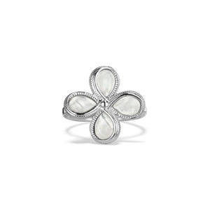 Flower Ring with Mother of Pearl