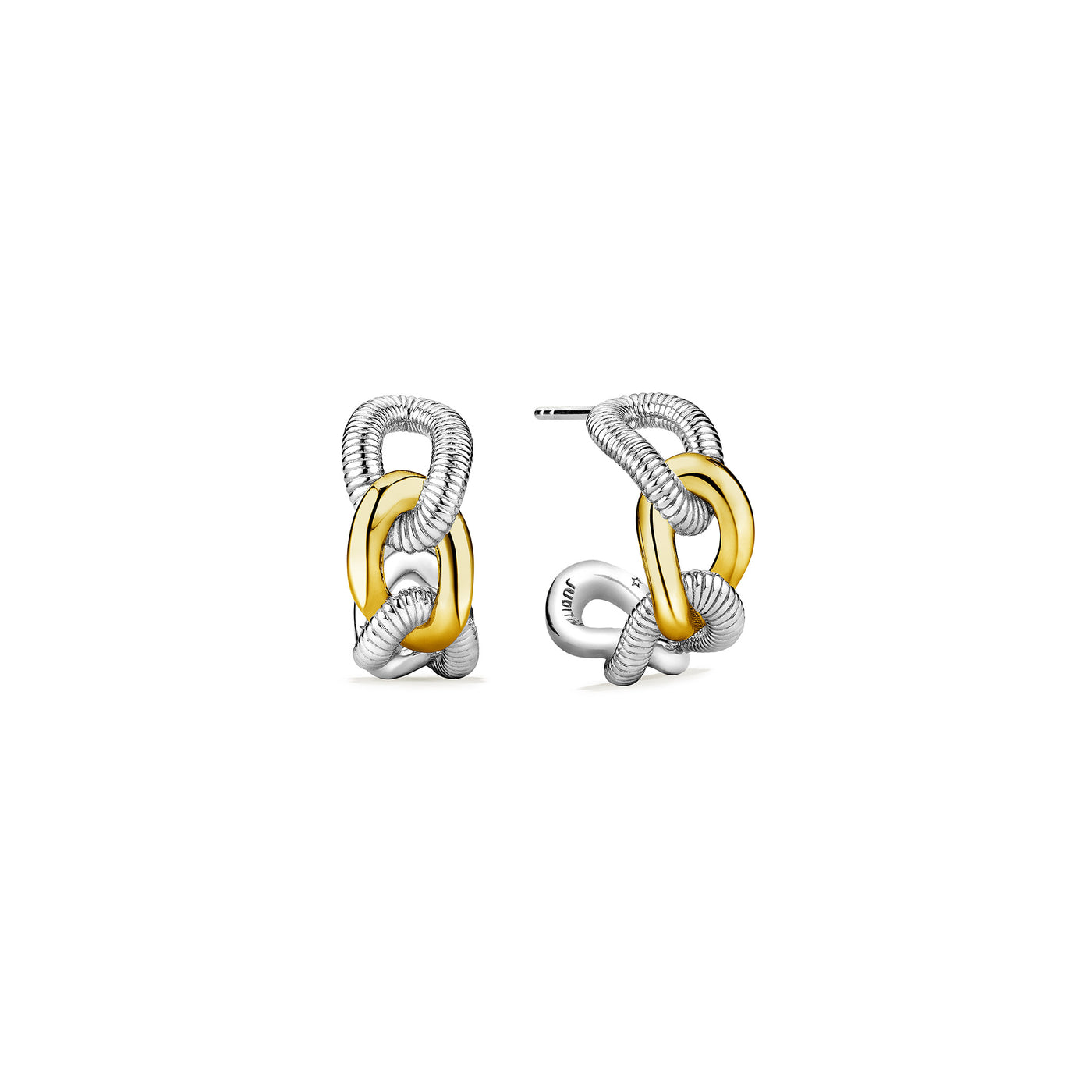 Eternity Hoop Earrings in 18k Gold