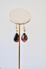Load image into Gallery viewer, 18K Tourmaline &amp; Diamond Earrings
