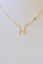 Load image into Gallery viewer, 14K and Diamond Initial Necklace

