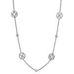 Load image into Gallery viewer, Isola Long Station Necklace with Mother of Pearl
