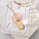 Load image into Gallery viewer, Wheel of Fortune Tarot Necklace
